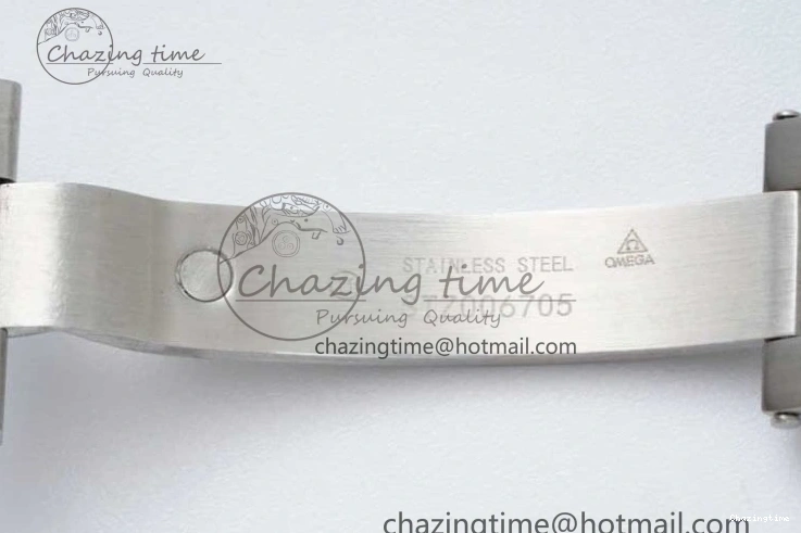 1222 UrbanChic Speedmaster Racing Master SS HKF Best Edition Blue Black Dial on SS Bracelet A 7808